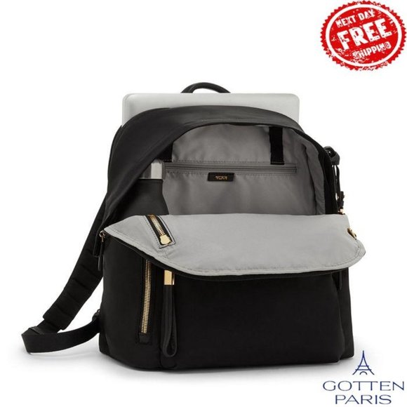 TUMI Voyageur Halsey Backpack Black, Gold Women\'s Bag main image 6